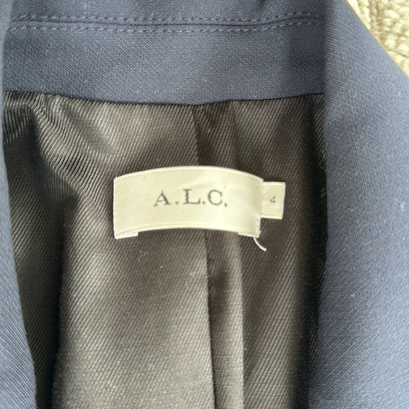A.L.C. Sedgwick II Double-Breasted Blazer in Blue/Gold - size 4 - retail $695 - Picture 4 of 5